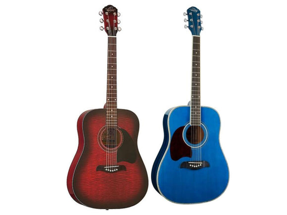 **OSCAR SCHMIDT OG2 DREADNOUGHT ACOUSTIC GUITAR IN MULTIPLE COLORS!! - IN-STORE PICKUP ONLY -**