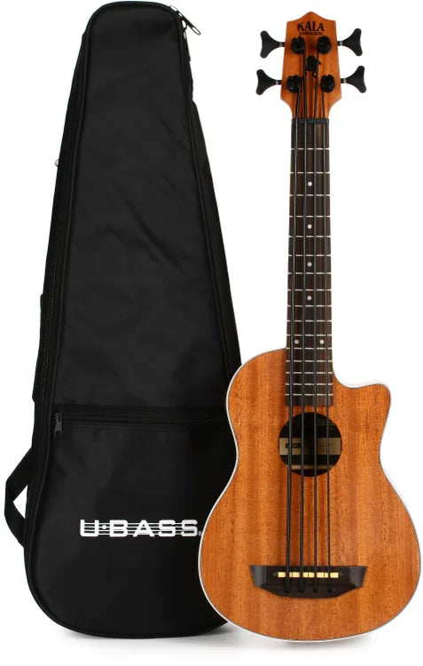 **KALA U-BASS SCOUT ACOUSTIC ELECTRIC MAHOGANY FRETTED BASS UKULELE!! - IN-STORE PICKUP ONLY -**