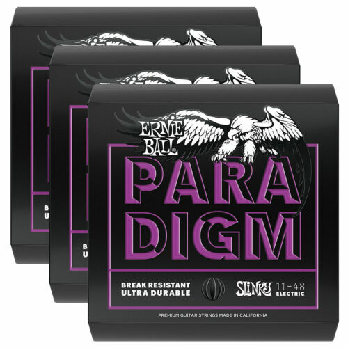 **3-PACK ERNIE BALL PARADIGM 2020 POWER SLINKY ELECTRIC GUITAR STRINGS (11-48)**