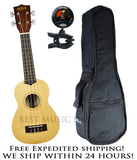 *KALA KA-15S-S SPRUCE TOP SOPRANO UKULELE W/SNARK TUNER & PREMIUM PADDED BAG!!*