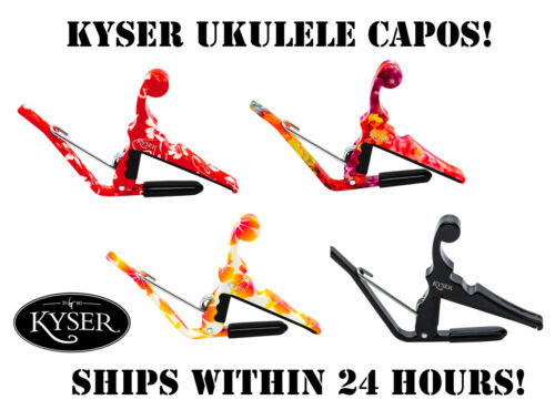 **KYSER QUICK CHANGE UKULELE CAPO - 4 COLOR CHOICES!!**