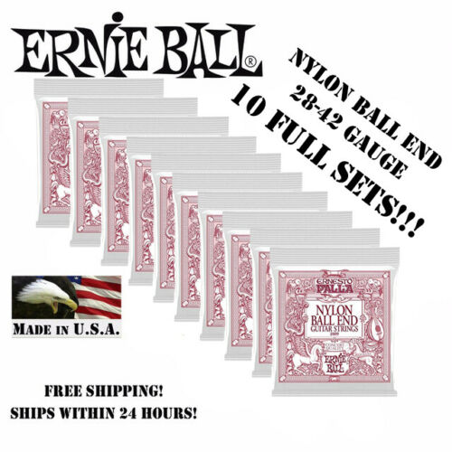 *10 PACK ERNESTO PALLA NYLON BALL END CLASSICAL GUITAR STRINGS 2049 (10 SETS)*