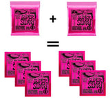 **6 SETS ERNIE BALL 2223 SUPER SLINKY ELECTRIC GUITAR STRINGS 9-42 (2x3 PACK)**