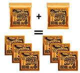 **6 SETS ERNIE BALL 2222 HYBRID SLINKY ELECTRIC GUITAR STRINGS 9-46 (2x3 PACK)**