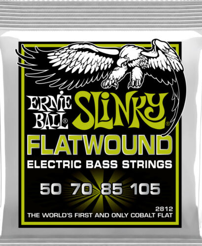 **ERNIE BALL FLATWOUND COBALT REGULAR SLINKY 50-105 ELECTRIC BASS STRINGS 2812**
