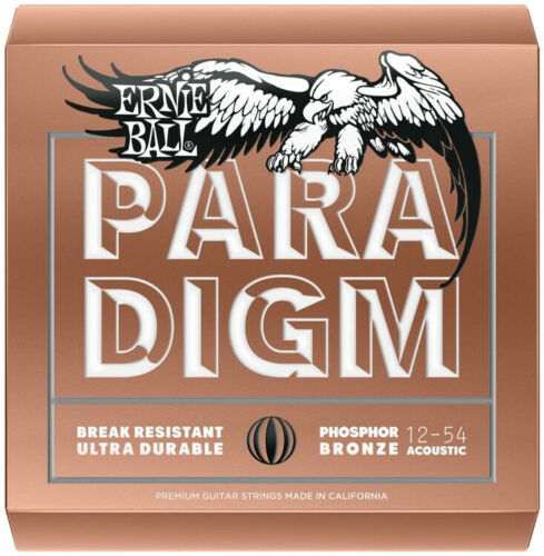 **3-PACK ERNIE BALL PARADIGM 2076 PHOSPHOR ACOUSTIC GUITAR STRINGS (12-54)**
