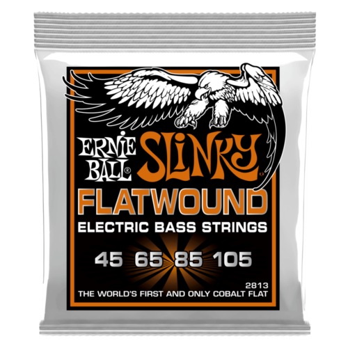 **ERNIE BALL FLATWOUND COBALT HYBRID SLINKY 45-105 ELECTRIC BASS STRINGS 2813**