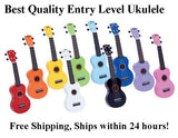 -MAHALO SOPRANO UKULELE W/BAG - NEW ITEM-- BEST VALUE FOR A STARTER UKULELE! -
