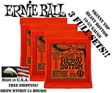 ** 3 SETS! ERNIE BALL SKINNY TOP HEAVY BOTTOM ELECTRIC GUITAR STRINGS 2215 **
