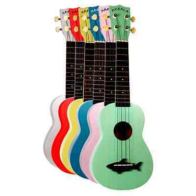 **MAKALA SOPRANO UKULELE SHARK BRIDGE - VARIOUS COLORS! - FREE SHIPPING**
