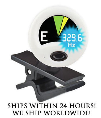 WHITE SNARK HZ-1 CHROMATIC HEADSTOCK TUNER FOR GUITAR, BASS, UKE, BANJO & MORE!