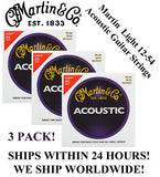 ** 3 SETS - MARTIN M140 ACOUSTIC GUITAR STRINGS LIGHT 80/20 BRONZE **