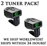 *2-PACK D'ADDARIO CT-12 NS MICRO CHROMATIC HEADSTOCK TUNER -GUITAR,BASS,UKULELE*