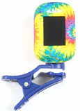 KALA KLIPZ TIE DYE CLIP ON TUNER FOR UKULELE, GUITAR, BASS, AND VIOLIN!