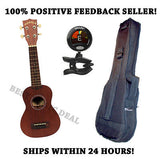 ** KALA MK-S MAKALA UKULELE PACKAGE W/HEAVY DUTY GIG BAG AND SNARK SN-5 TUNER **