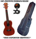 **KALA KA-C MAHOGANY CONCERT UKULELE WITH HEAVY DUTY PADDED BAG & SNARK TUNER**