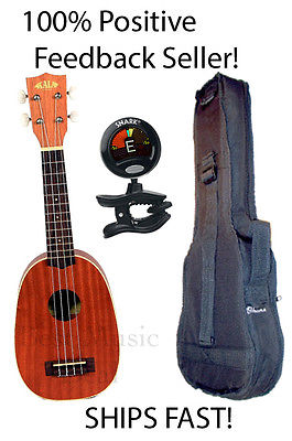 **KALA KA-P MAHOGANY SOPRANO UKULELE W/SNARK TUNER & HEAVY DUTY PADDED BAG!!**